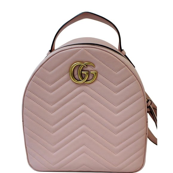 GUCCI GG Marmont Rucksack Chevron Backpack Bag